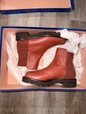 Stuart Weitzman 5050 Lift Bootie Cardamom Womens 6.5 M New $595 MSRP